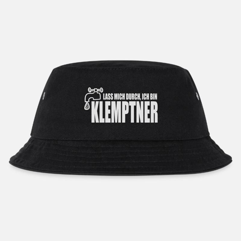 Lass mich durch, ich bin Klemptner - Kinder Bucket Hat - Schwarz