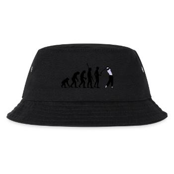 evolution_golf_b_2c - Kinder Bucket Hat - Schwarz - Vorne