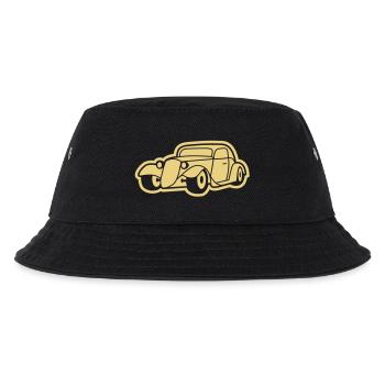 1 colors - Hot Rod Oldtimer Custom Cars Automobil - Kinder Bucket Hat - Schwarz - Vorne