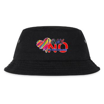 I say NO to Hate & Racism - Kinder Bucket Hat - Schwarz - Vorne
