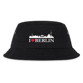 I love Berlin - Kinder Bucket Hat - Schwarz - Vorne