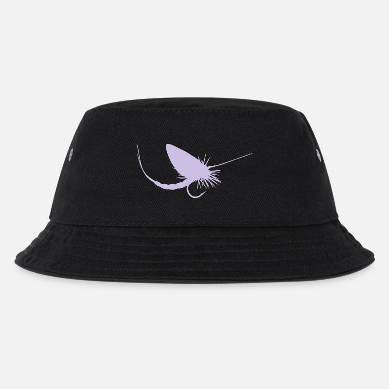 Fliegenfischen - Kinder Bucket Hat - Schwarz