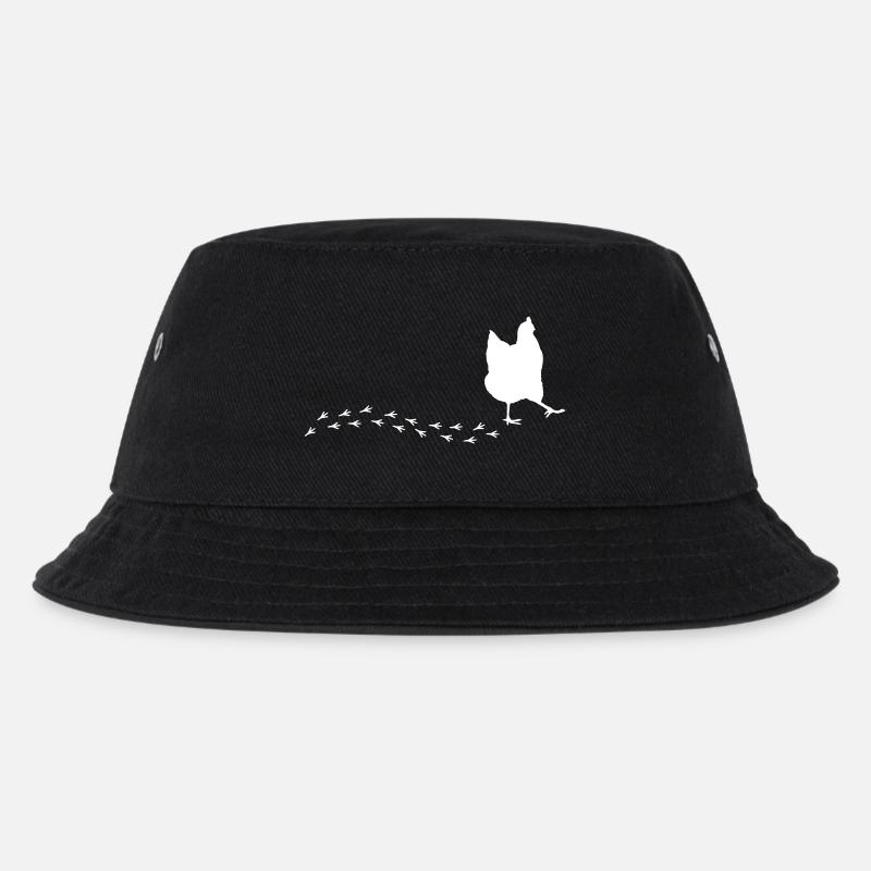 Witziges Huhn - Kinder Bucket Hat - Schwarz