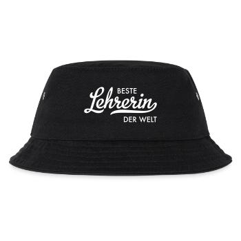 Beste Lehrerin der Welt - Kinder Bucket Hat - Schwarz - Vorne