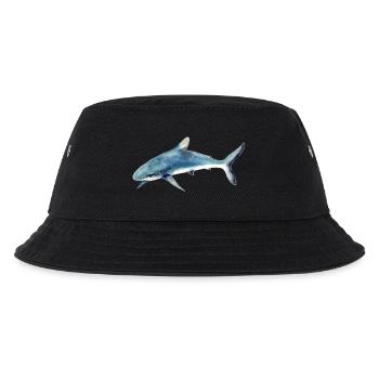 Predator Shark Watercolor Watercolor Shirt - Kids’ Bucket Hat - black - Front