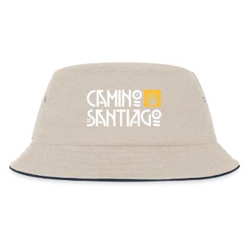 Camino de Santiago | Chemin de Saint-Jacques | Art Deco Typo - Bob Enfant - blanc cassé/bleu marine - Devant