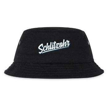 Schlitzohr - Schweizerdeutsch - Mundart - Dialekt - Kinder Bucket Hat - Schwarz - Vorne