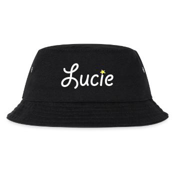 Lucie - Kinder Bucket Hat - Schwarz - Vorne