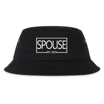 Ehepartner Est. 2023 - Männer & Frauen Hochzeitstag Geschenk - Kinder Bucket Hat - Schwarz - Vorne