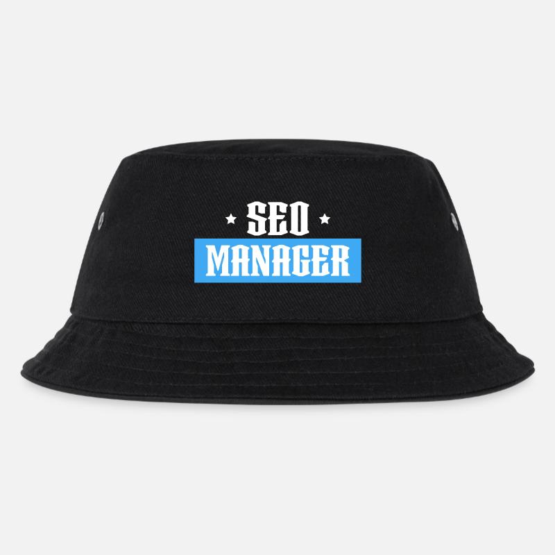 SEO Manager blue tshirt black - Kids’ Bucket Hat - black