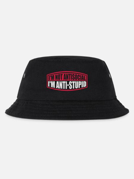 pas antisocial anti-stupide - Bob Enfant - noir