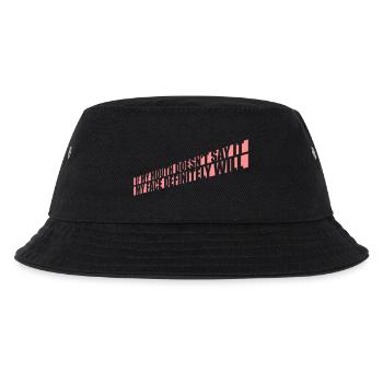 my face definitely will - Kinder Bucket Hat - Schwarz - Vorne