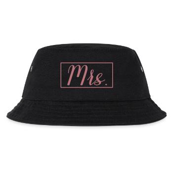 Mrs. Matching Paar Verlobung Hochzeit Flitterwochen - Kinder Bucket Hat - Schwarz - Vorne