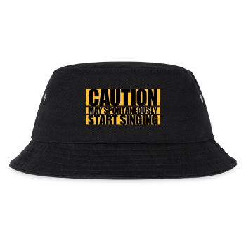 may spontaneously start singing - Kids’ Bucket Hat - black - Front