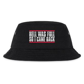 hell was full Zitat - Kinder Bucket Hat - Schwarz - Vorne