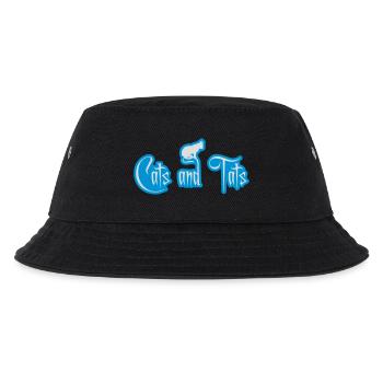 cats and tats Zitat - Kinder Bucket Hat - Schwarz - Vorne
