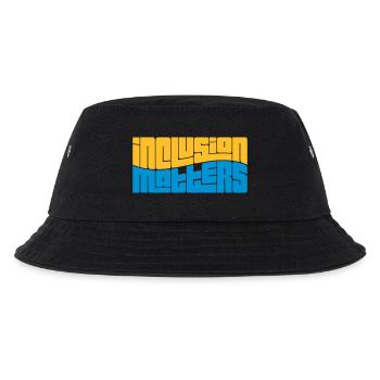 inclusion matters Logo School - Kids’ Bucket Hat - black - Front