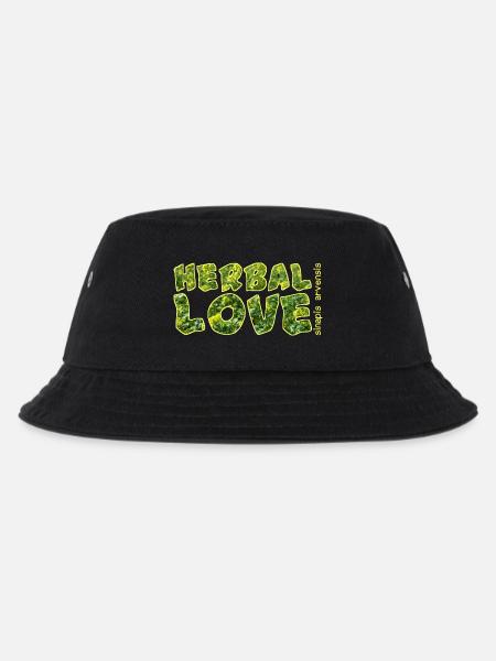 herbal love ackersenf - Kinder Bucket Hat - Schwarz
