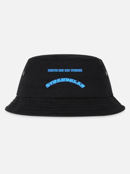 Strandklar - Kinder Bucket Hat - Schwarz