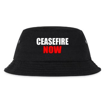 Ceasefire now - Kinder Bucket Hat - Schwarz - Vorne