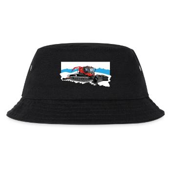 Snow groomer at work in the snow - Kids’ Bucket Hat - black - Front