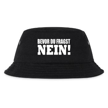 bevor du fragst nein - Kinder Bucket Hat - Schwarz - Vorne