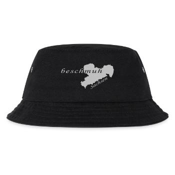 Beschmuh - Sachsen - Sächsisch - Dialekt - Kinder Bucket Hat - Schwarz - Vorne