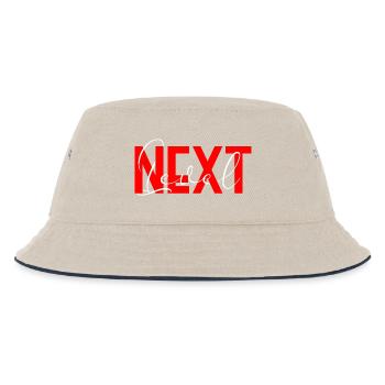 Next Level - Kids’ Bucket Hat - ecru/navy - Front