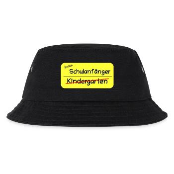 Endlich Schulanfänger - Kinder Bucket Hat - Schwarz - Vorne