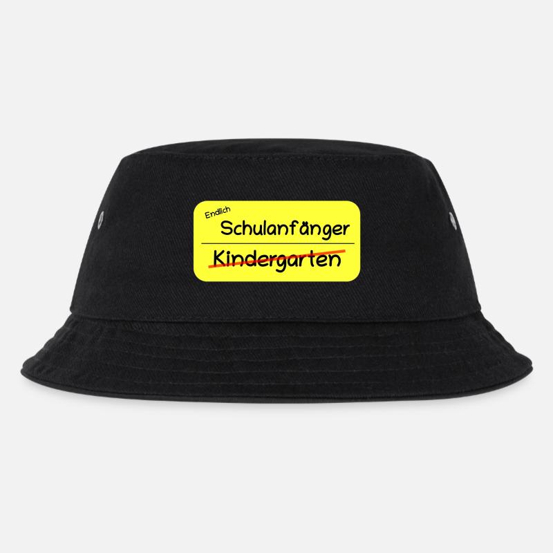 Endlich Schulanfänger - Kinder Bucket Hat - Schwarz