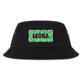 First name Leora - Kids’ Bucket Hat - black - Front
