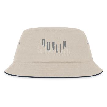 Dublin Skyline - Kids’ Bucket Hat - ecru/navy - Front