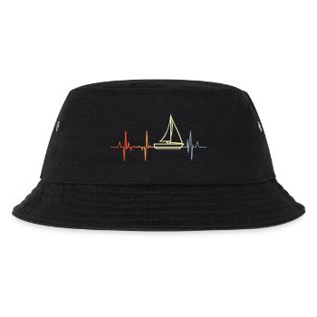 Ich liebe Segeln - Kinder Bucket Hat - Schwarz - Vorne