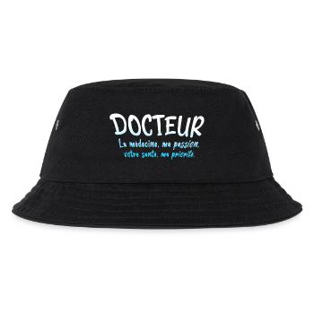 Doctor, doctor, nurse, health and white coat - Kids’ Bucket Hat - black - Front