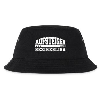 Aufsteiger 2025 Bezirksliga Aufstieg Fußball - Kinder Bucket Hat - Schwarz - Vorne