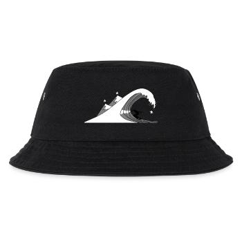 Sternen-Surfen - Kinder Bucket Hat - Schwarz - Vorne