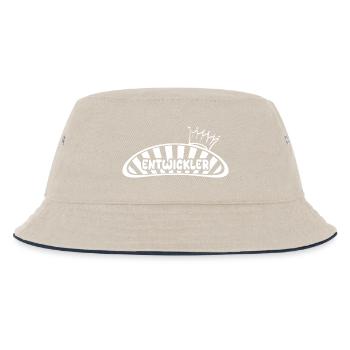 Occupation Developer - Kids’ Bucket Hat - ecru/navy - Front