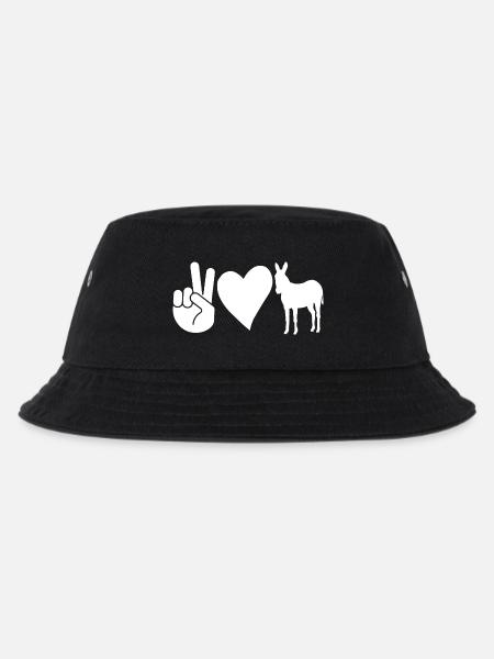 Esel - Kinder Bucket Hat - Schwarz