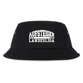 Aufsteiger 2025 Landesliga Aufstieg Fußball - Kinder Bucket Hat - Schwarz - Vorne