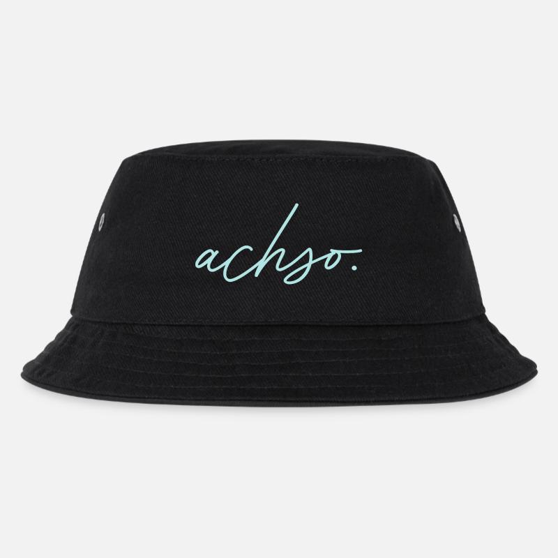 achso. Bluewave - Kinder Bucket Hat - Schwarz