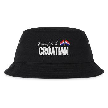 Croate fière, j’adore la Croatie - Bob Enfant - noir - Devant