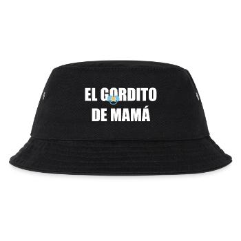 Mamas Molliger in WEISS - Kinder Bucket Hat - Schwarz - Vorne