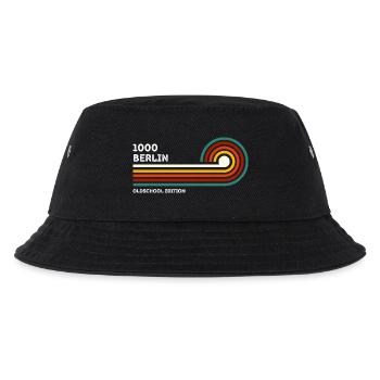 Berlin Retro Shirt Postleitzahl 1000 PLZ Souvenir - Kinder Bucket Hat - Schwarz - Vorne