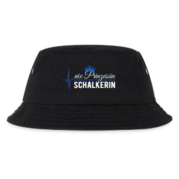 Nix Prinzessin - Schalkerin - EKG Puls Geschenk - Kinder Bucket Hat - Schwarz - Vorne