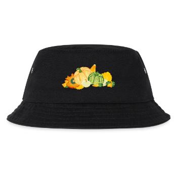 Pot-pourri de citrouille ornementale coloré – variété automnale - Bob Enfant - noir - Devant