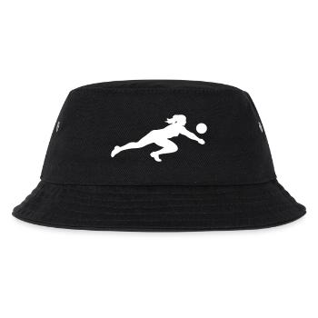 Volleyball Silhouette - Kinder Bucket Hat - Schwarz - Vorne
