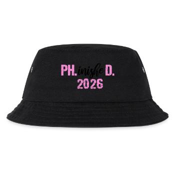Doctor 2026 Degree Philistine Dissertation PhD - Kids’ Bucket Hat - black - Front