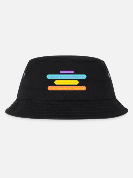 1,97m Fragen - Kinder Bucket Hat - Schwarz