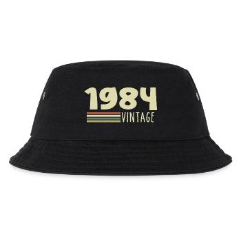 1984-Jubiläum-1984-retro-1984 - Kinder Bucket Hat - Schwarz - Vorne