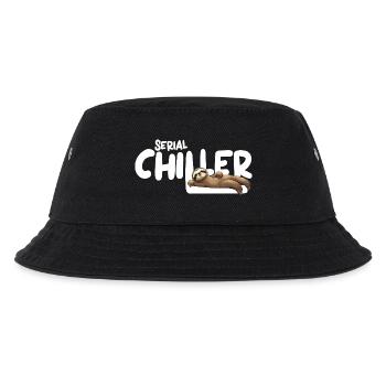 Sloth Serial Chiller – Funny Sloth Tee - Kids’ Bucket Hat - black - Front